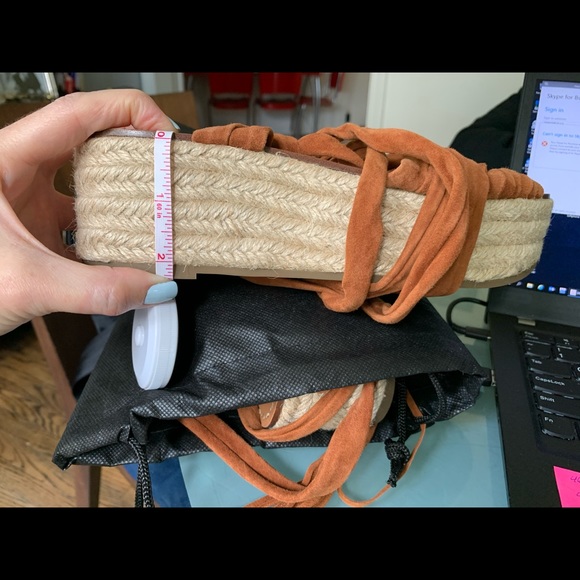NEW Sigerson Morrison espadrille suede sandals🤎 - Picture 4 of 10